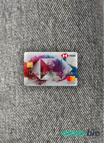 Luxembourg HSBC bank wygląd zdjęcia mastercard skan PSD + zdjęcie